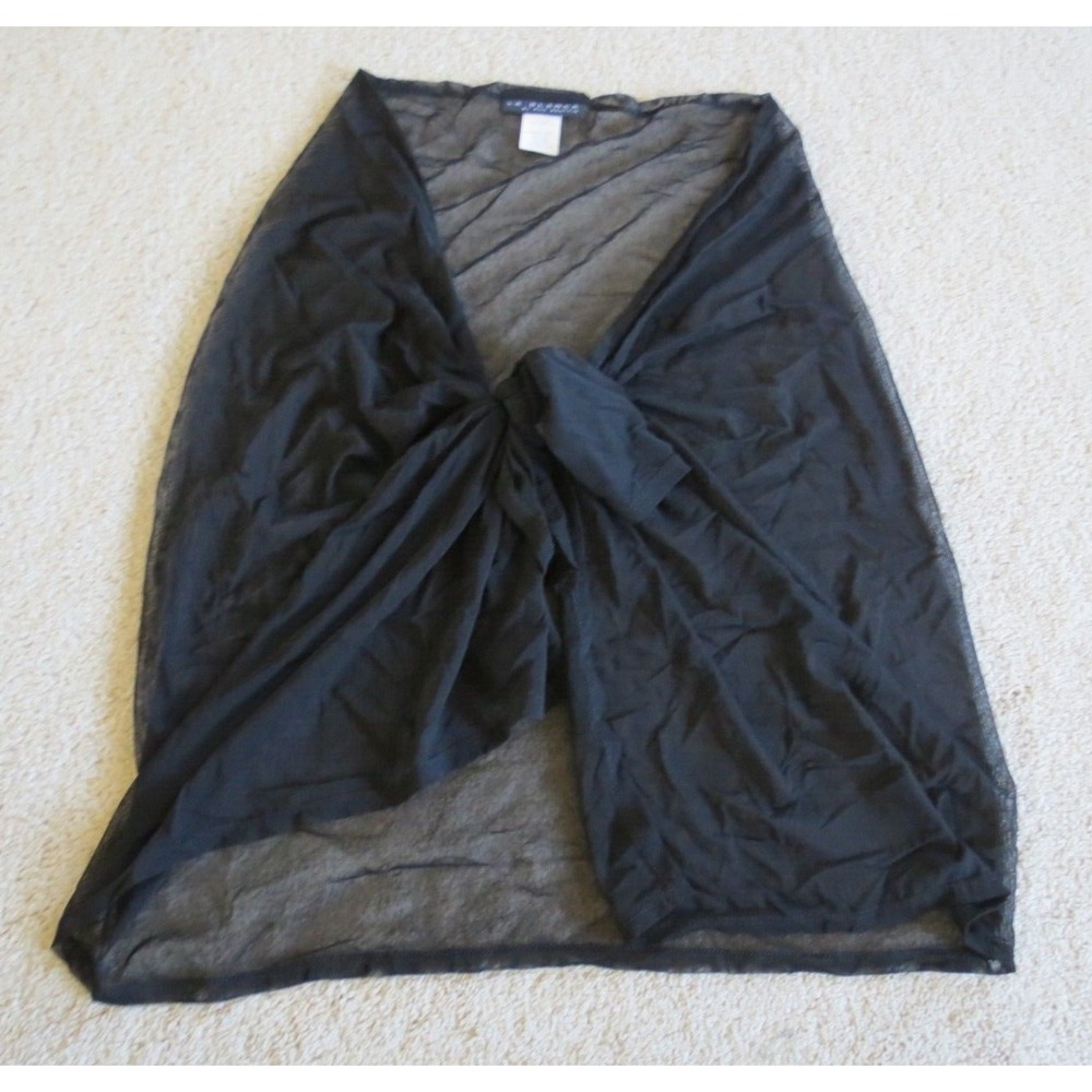 La Blanca Rod Beattie Black Dress Wrap Coverup One Size USA